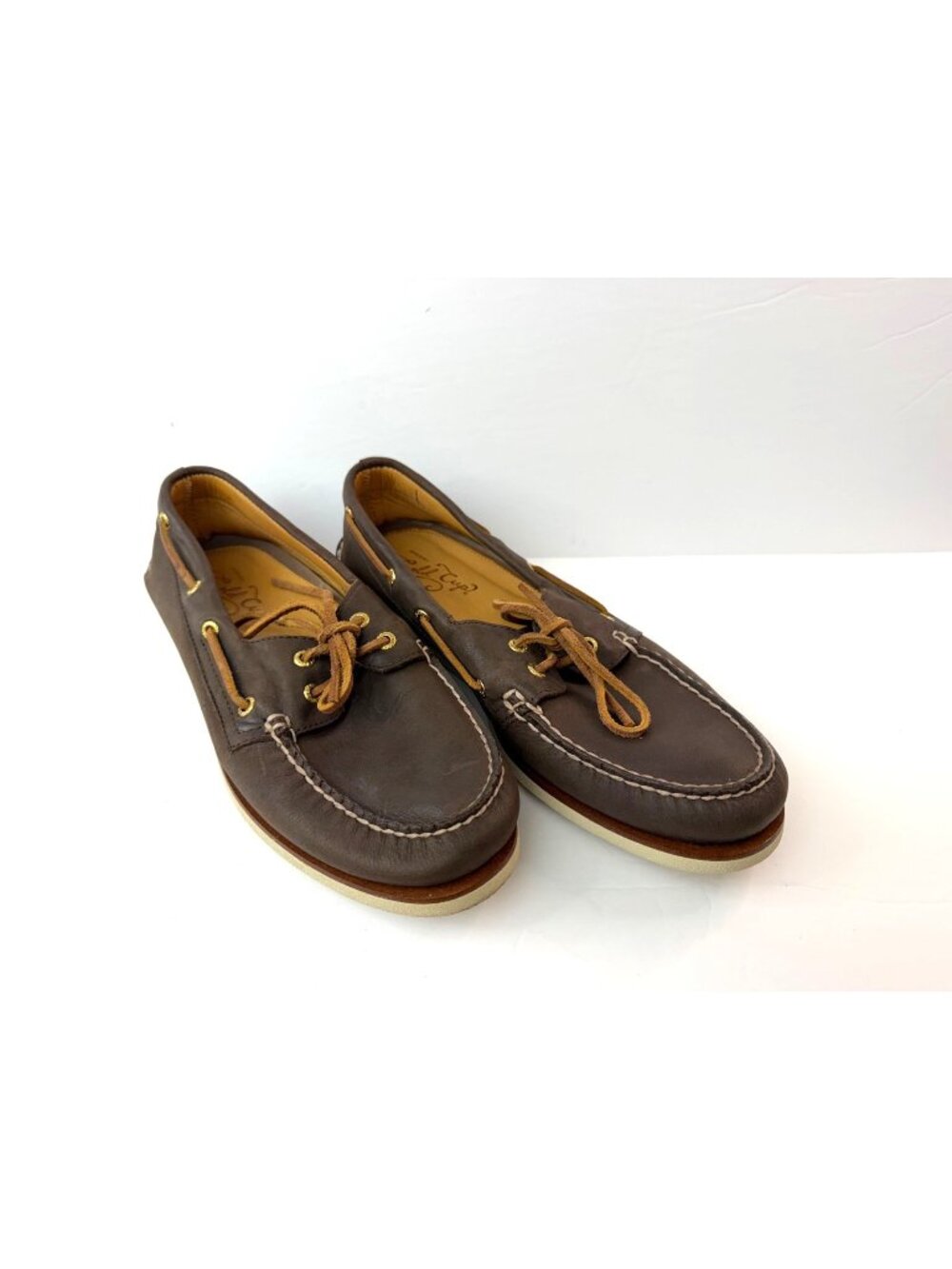 Sperry Men's Gold Cup Topsider Boat / Deck Shoes 11M Brown Leather Slip On